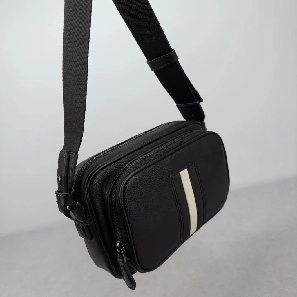Luxury B Style Shoulder Bag Men's Casual Business Commuter Shoulder Bag Crossbody Bag Genuine Leather High Grade Chest Bag