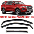 Voron Glass in-Channel Extra Strong Rain Guards for Hyundai Palisade 2021-2024, Window Deflectors, Vent Window Visors, 4 Pieces - 220240