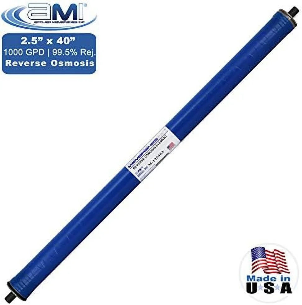 Reverse Osmosis Membrane For Tap Water | 1,000 GPD At 225 Psi | 99.5% Rejection | Replacement RO Membrane | M-T2540A