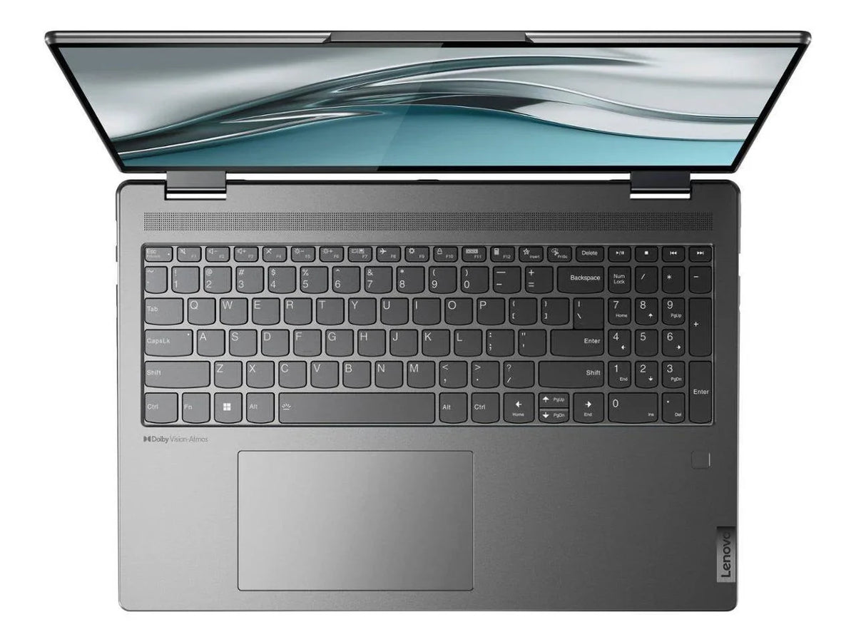 Lenovo Yoga 7i 2-in-1 Laptop, 16" 2.5K IPS Touchscreen Display, Intel Core i5-1240P Processor, 8GB RAM, 1TB SSD, Intel Iris Xe Graphics, Fingerprint Reader, Backlit Keyboard, Wi-Fi6, Windows 11 Home
