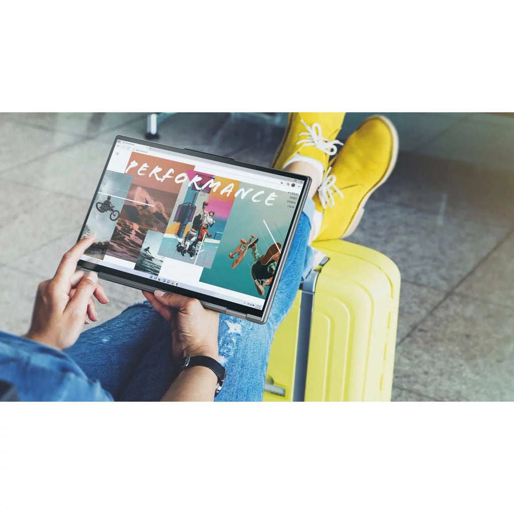 Lenovo Yoga 7i Windows 11 Pro 16" 2.5K IPS 2-in-1 Business Laptop, 12th Intel Evo Platform 12-Core i5-1240P, 8GB LPDDR5 RAM, 1TB SSD, Iris Xe Graphics, Backlit KB, Fp, Gray