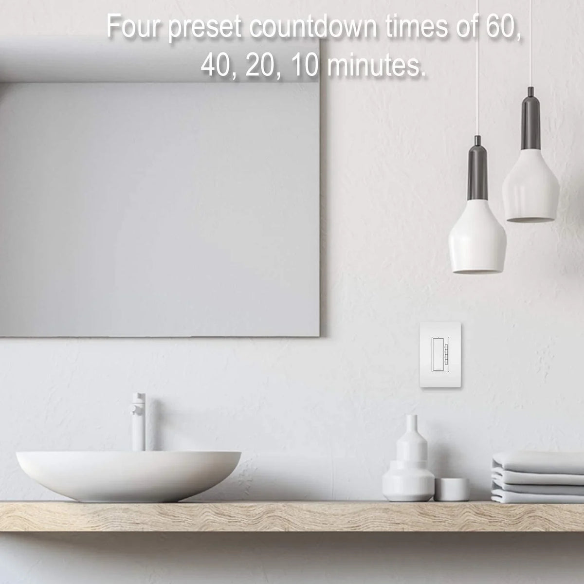 Legrand Pass & Seymour WHT 60MIN Timer Switch 4 Pack