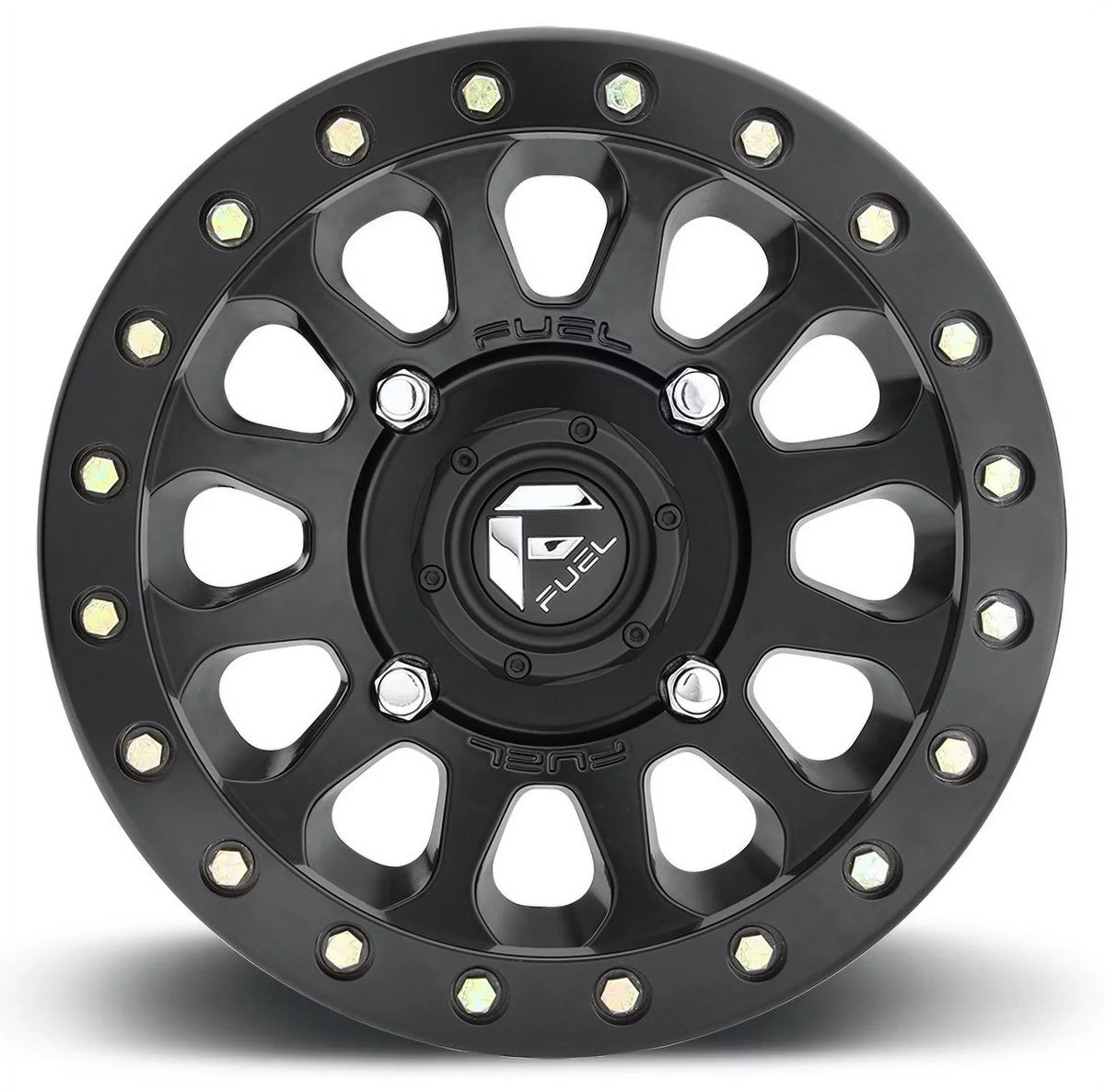 Fuel Vector Bdlk 14" Wheels Bk 32" Warrior XT Sticky Tires Sportsman RZR Ranger