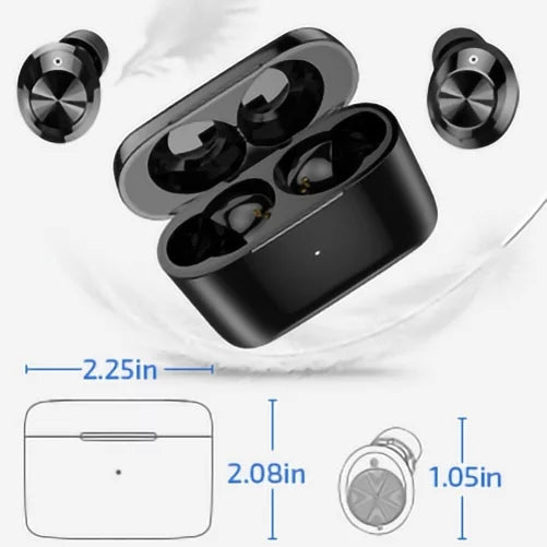 Wireless Earphones TWS True Stereo Earbuds Headphones w Mic Charging Case P2P for Samsung Galaxy A21 A20 A13 5G A12 5G A11 A10s A10e A03s A02s A01 - Sonim XP8 XP3 - Sony Xperia 1