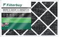 Filterbuy 10x24x1 MERV 8 Odor Eliminator Pleated HVAC AC Furnace Air Filters with Activated Carbon (1-Pack)