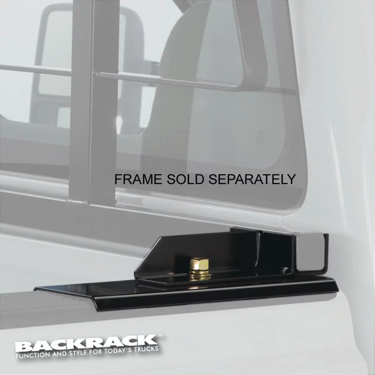 BACKRACK by RealTruck | Hardware Kit for use w/ Standard Bed, Black, No Drill | 30118 | Suitable with 2008-2019 Toyota Tundra