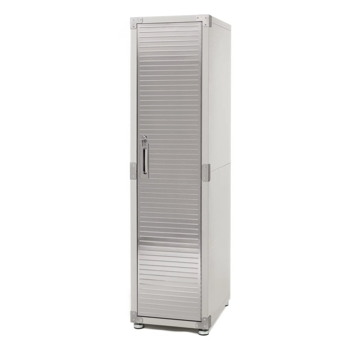 Seville Classics UltraHD Locker Storage Cabinet, 18" W x 24" D x 72" H, Granite Gray