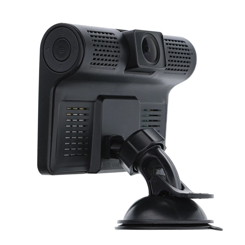 New Armor All Universal 4 inch LCD 1080P HD Dual-Lens Dash Camera, G-sensor Detects Motion and Accidents, Two Cameras, Micro-SD Card Slot