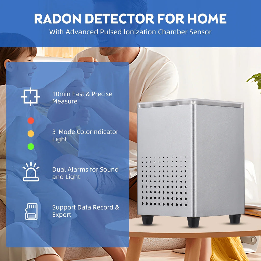Tomshine Radon Detector with APP, Quick and Sensitive Detection, Professional Smart Radon