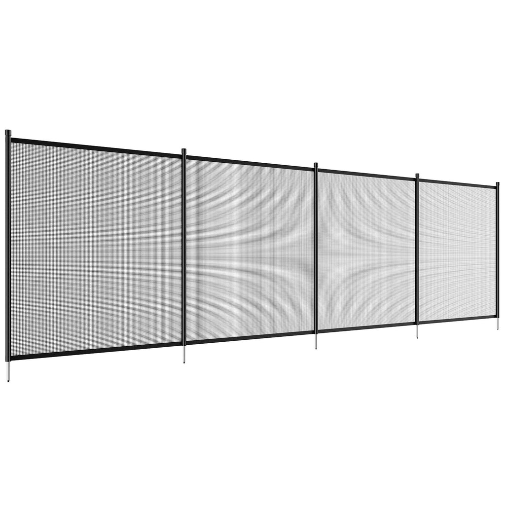 SKYSHALO 4 x 72 FT Removable Pool Fence Pool Fences for Inground Pools Outdoor