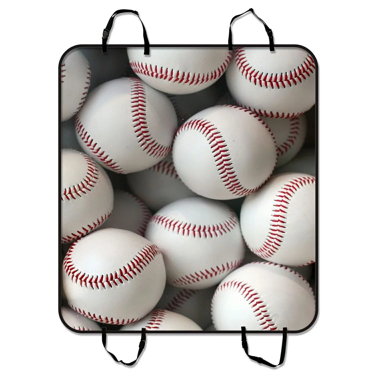 GCKG baseball balls sports Pet Car Seat Protection Dog Car Seat Mat Hammock Cargo Mat Trunk Mat For Cars Trucks and SUV 54x60 inches