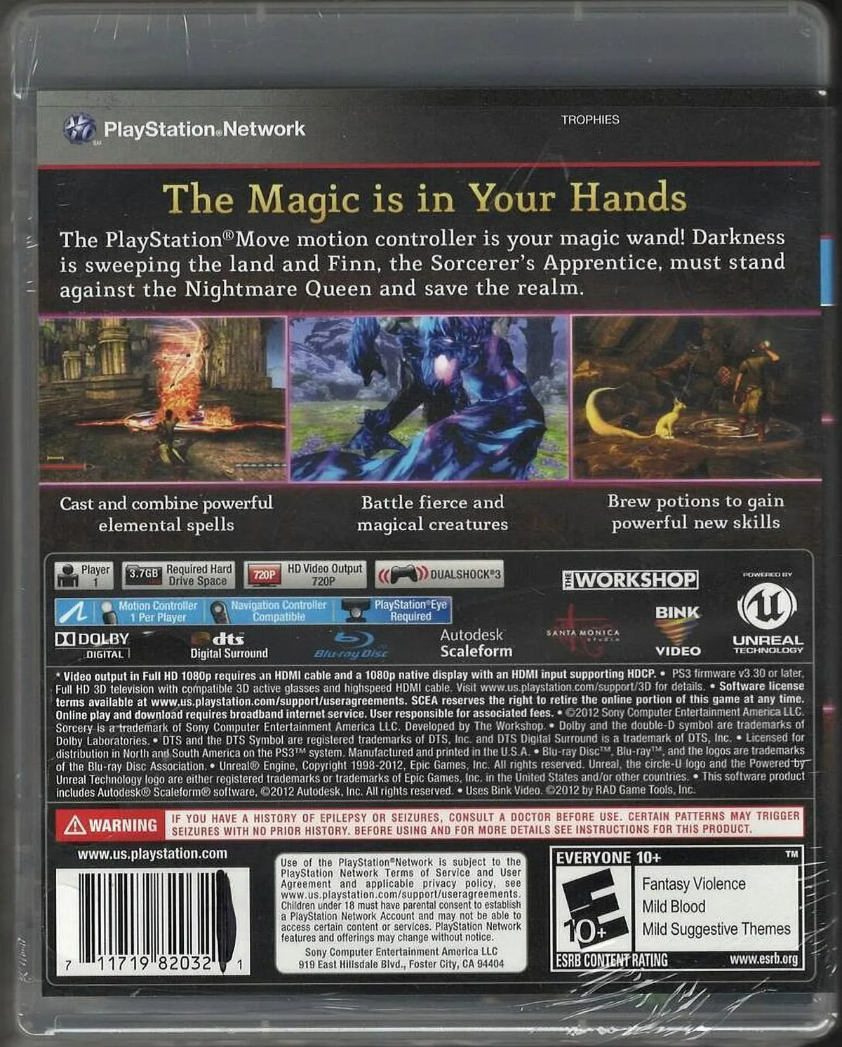 Sorcery (PSMove) PS3 (Brand New Factory Sealed US Version) PS
