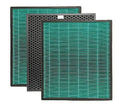 Nispira Max 2 Green True HEPA Active Carbon Filter Replacement For Airmega 250/250S Air Purifier | Fitting with Coway AP-1720-FP | 3 Pack