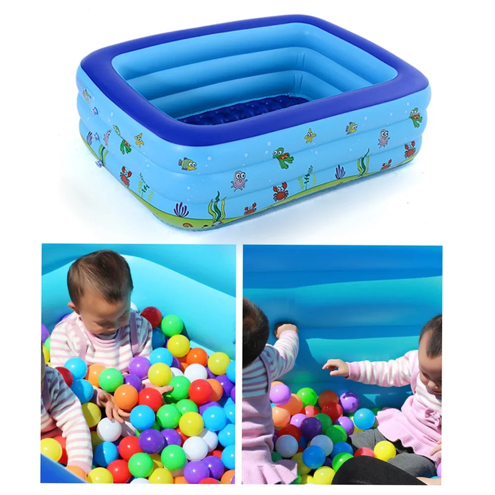 OWSOO Portable Swimming Pool Inflatable Swimming Pool Basin Kid Bathtub