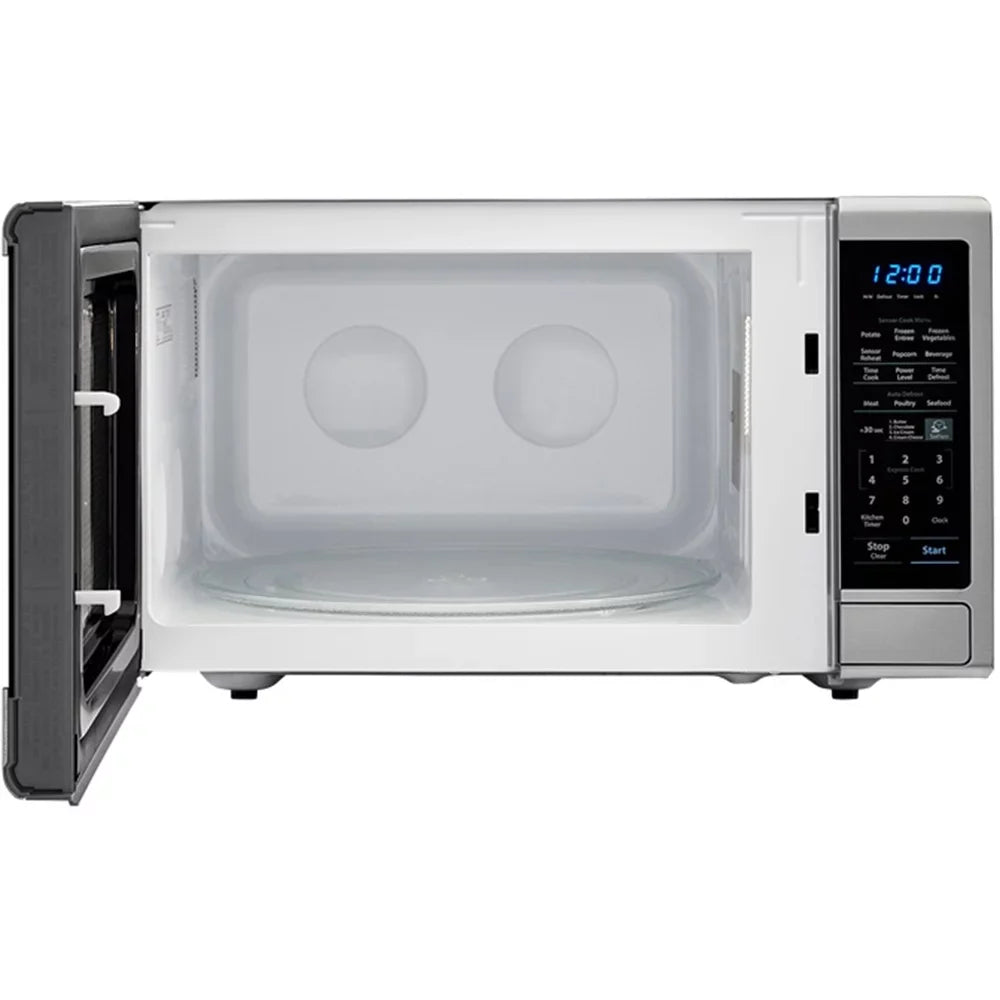 Sharp Carousel SMC1843CM Microwave Oven Freestanding 1.8 cu. Ft, 1100 W - Black, Stainless Steel