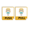 Constellation Luck Tendency Virgo Wednesday UU Push Pull Door Sign Vinyl Stickers Shop
