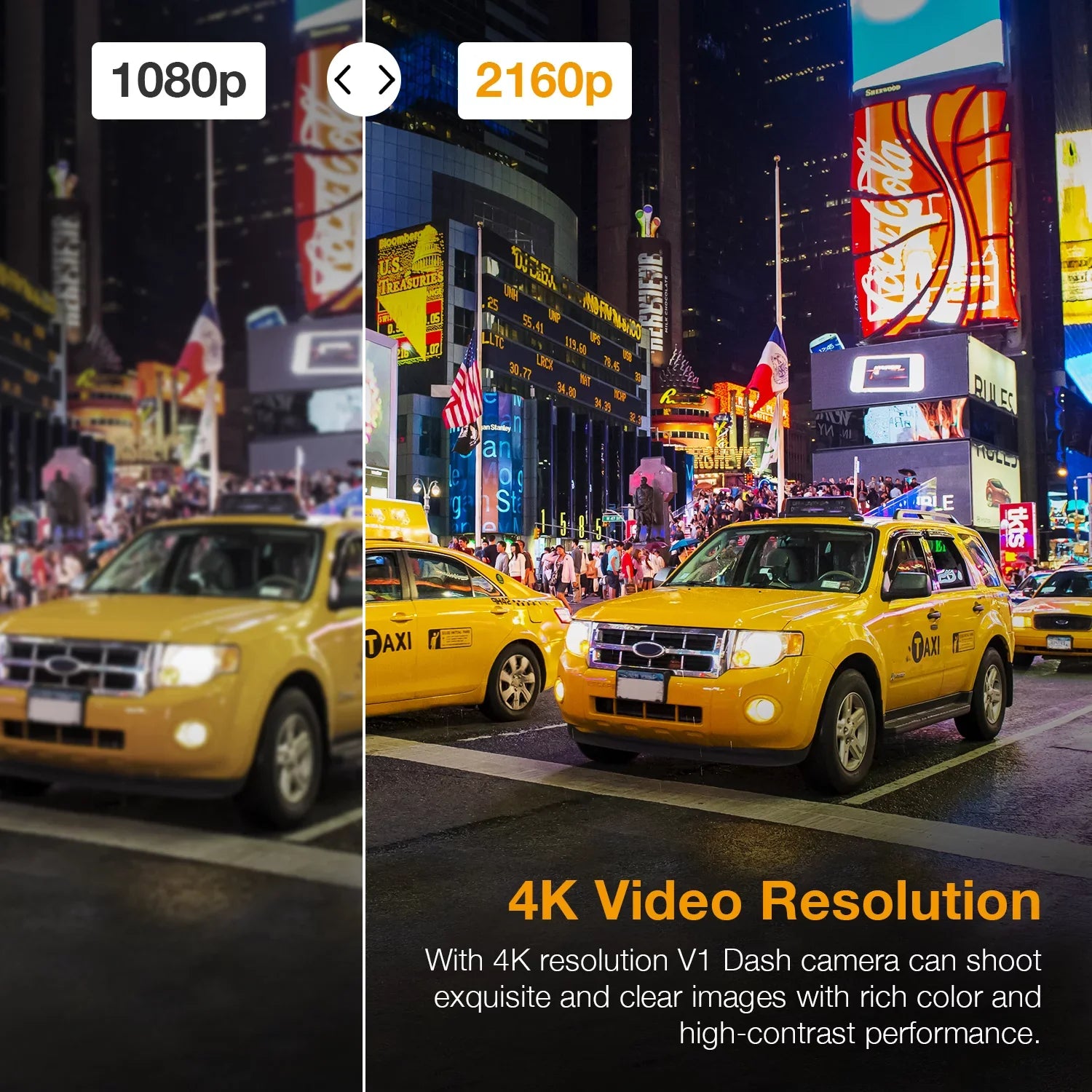 Rexing V1GW-4K Ultra HD Car Dash Cam w/Wi-Fi and GPS