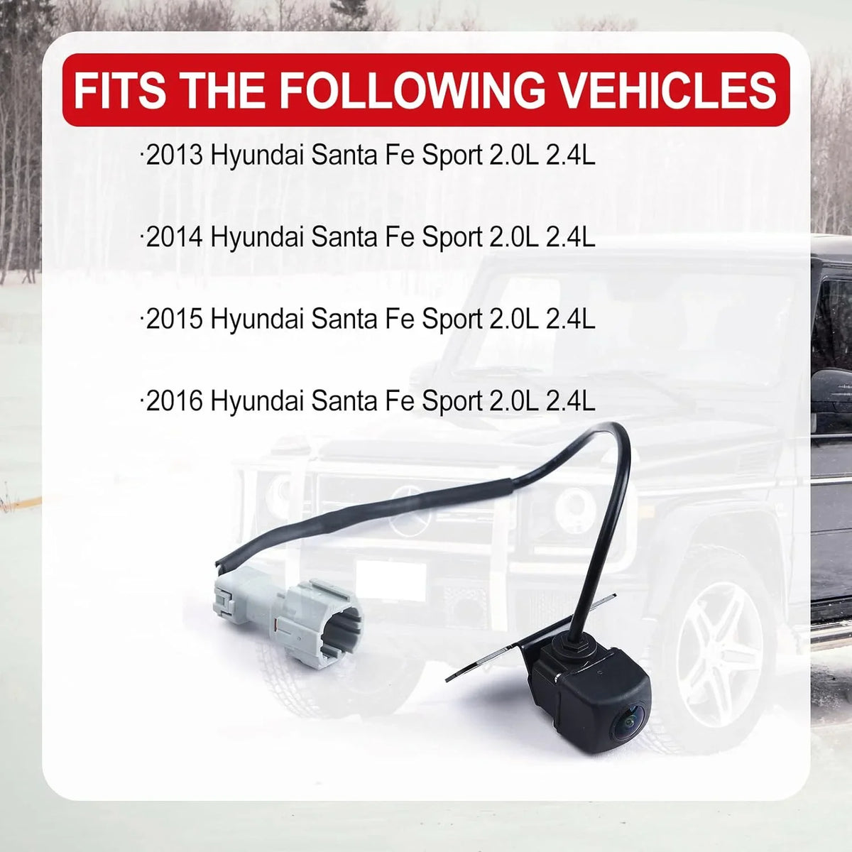 Rear View Backup Parking ist Camera for Hyundai Santa Fe Sport 2.0 2.4 2013-2016 Replace 95760-2W000 95760-2W000-FFF