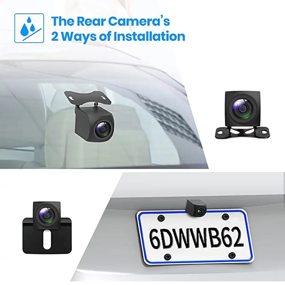 Auto-Vox Rear View Mirror Monitor 9.35'' Touch Screen 1080P Backup Camera Driving Recorder for Truck