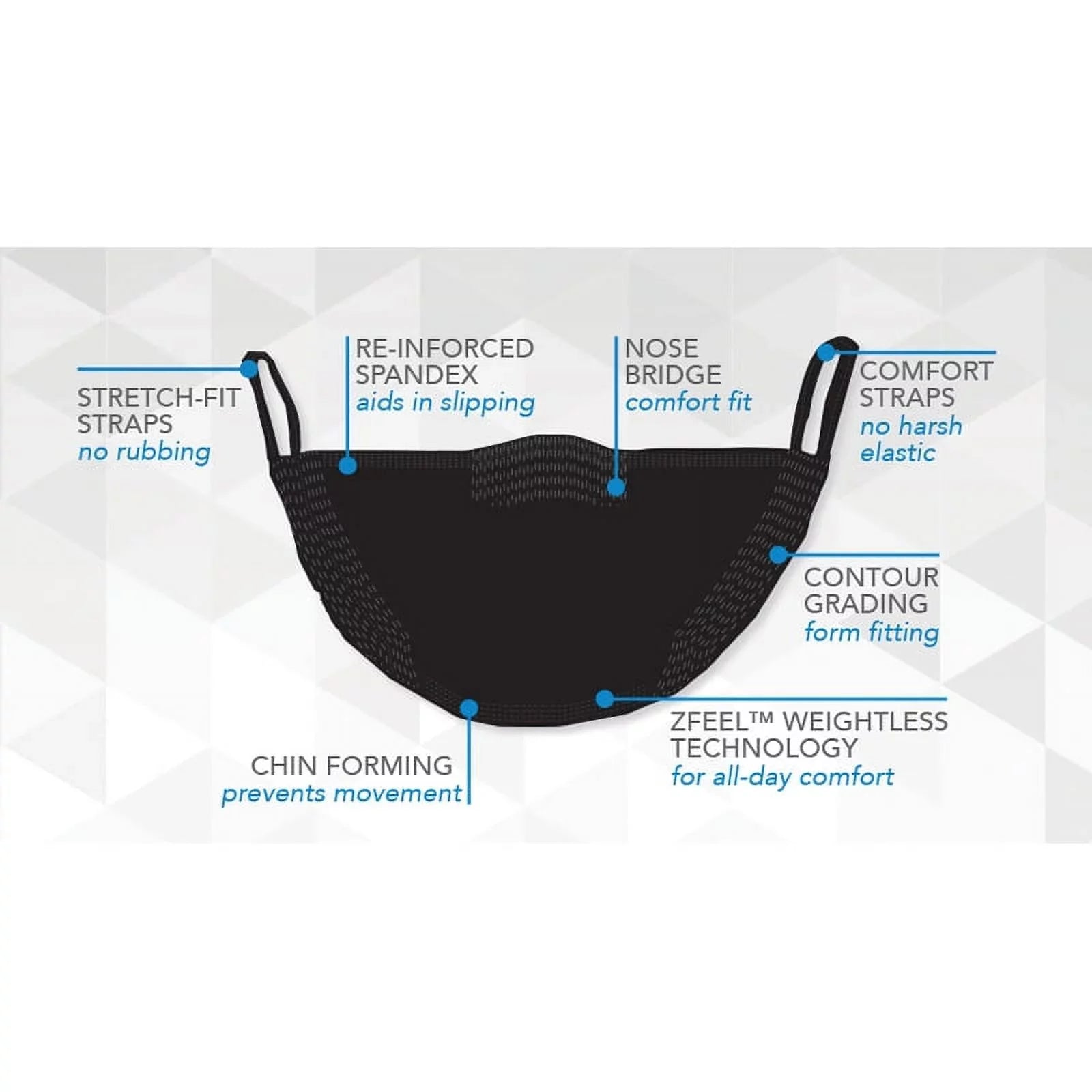 Weightless Unisex Face Mask One Size
