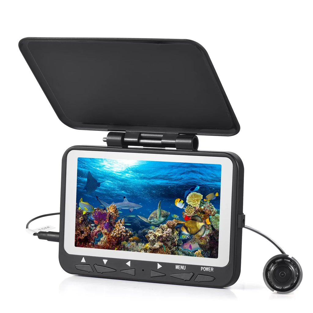 Dcenta 15M/30M 1200TVL Underwater Fishing Camera Fish Finder 4.3'' LCD 8PCS IR LED Night Vision Camera for Ice Ship Fishing