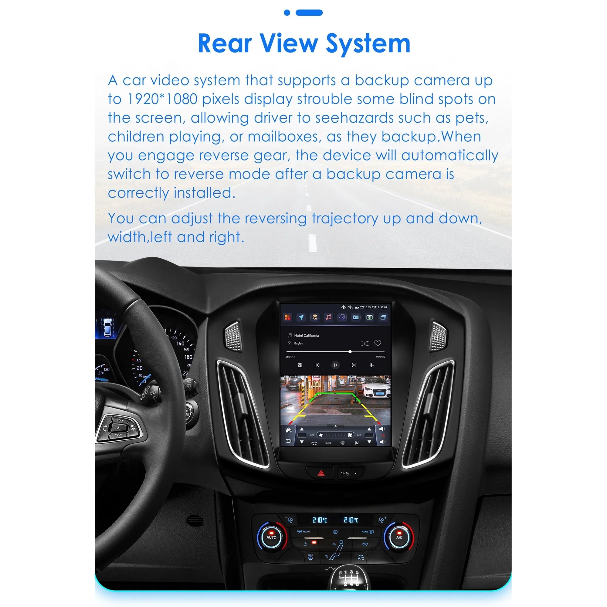 Apple Carplay Android 13.0 Wifi Bluetooth 4+32GB RDS 9.7" Car Stereo Radio Head Unit GPS Navigation Player For Ford Focus 2011 2012 2013 2014 2015 2016 2017 2018 2019