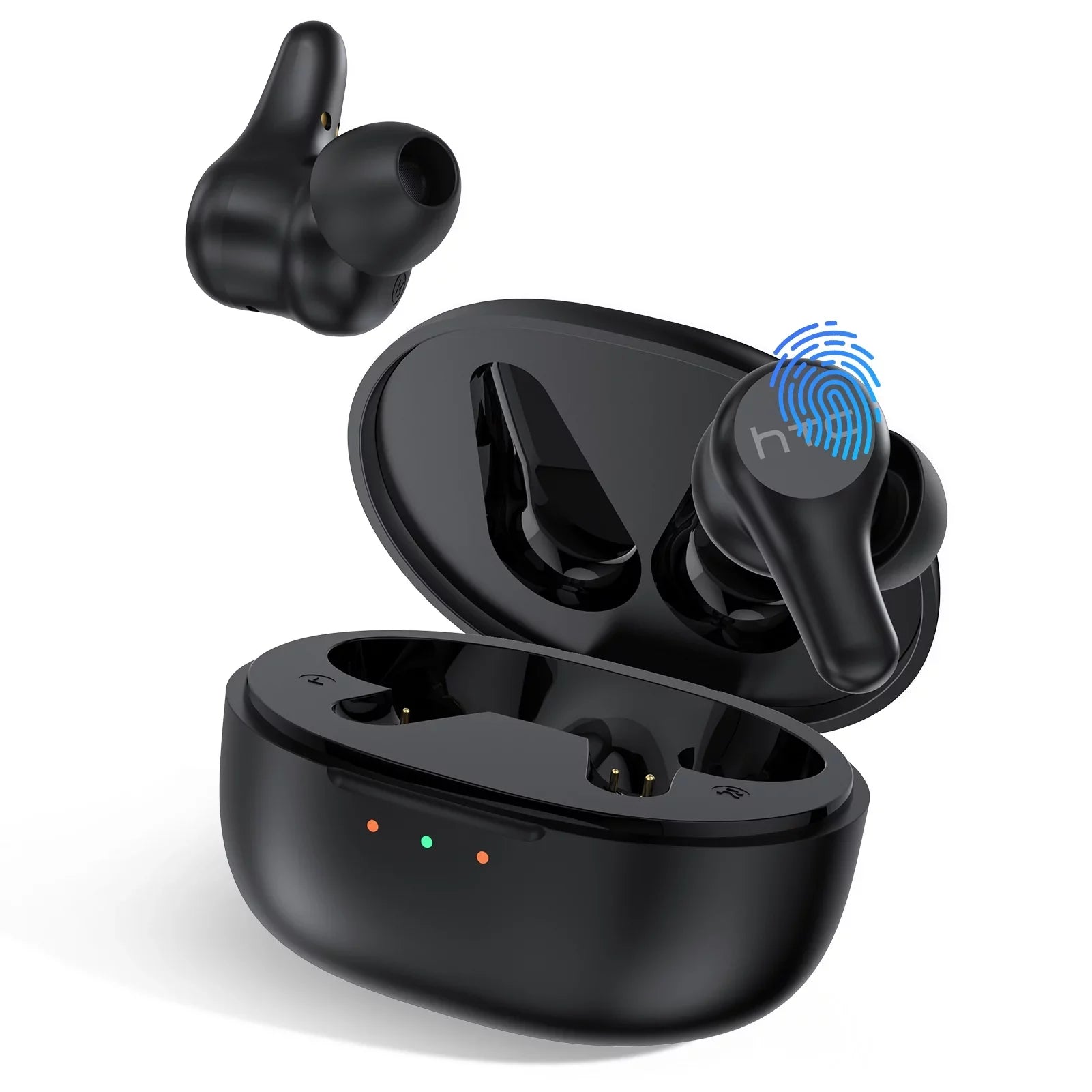 HTC True Wireless Earbuds Plus - Active Noise Cancellation IPX5 Water Strong Bluetooth 5.0 Headphones with ENC, 24-Hour Playtime, Stereo in-Ear Touch Control Wireless Earphones
