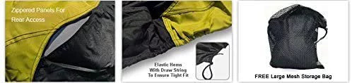 Environment Jet Ski Coating for Yamaha EXR 2020 - Yellow/Black Color - All Environment - Trailerable - Protects from Rain, Sun, UV Rays, and More! Includes Trailer Straps and Storage Bag