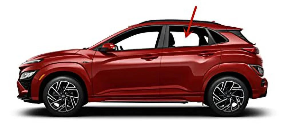 Drier Left Side Rear Door Window Door Glass Suitable with Hyundai KONA / KONA Electric / KONA N 2018-2023 Models