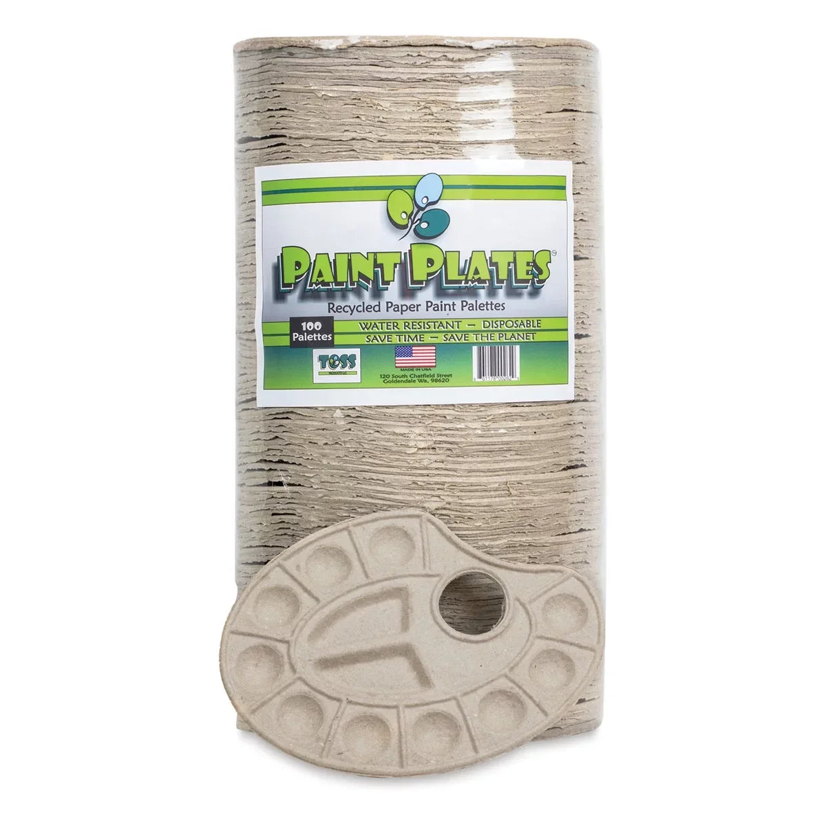 Toss Paint Plates Disposable Palettes - Pkg of 100