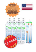 ZUMA Brand , Water and Ice Filter , Model # OPFW-RF300 , Fitting with Whirlpool® 8212491 - 12 Pack - Made in U.S.A.