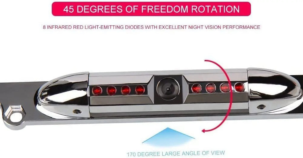 CAM106 Backup Camera License Plate HD Night Vision Rear View 170° Angle Waterproof Matching with Alpine Car Radio