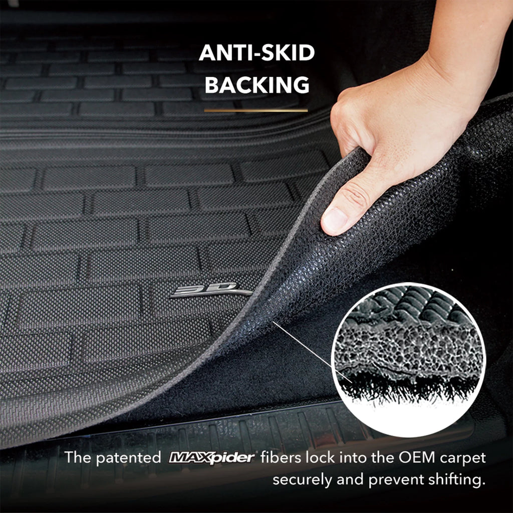 3D MAXpider KAGU Cargo Liner (BLACK) Suitable with AUDI Q7 (4M)/SQ7 (4M) 2017-2024 - Cargo Liner