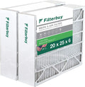 Filterbuy 20x25x6 MERV 8 Pleated HVAC AC Furnace Air Filters for Aprilaire Space-Gard 201/2200 / 2250 (2-Pack)