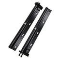 POWERWORKS Black Straight Spring Loaded Mud Flap Hanger Bracket Mudflap Holder Set 1-1/8" Bolt Spacing 30" Length for Semi Trucks