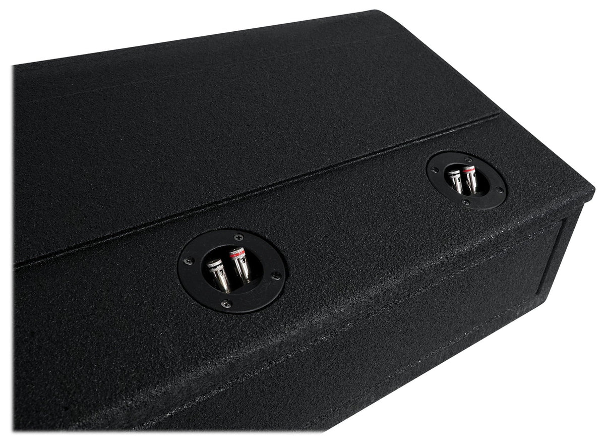 Rockville REC120 Quad 8" Ported Bedlined Sub Box For 2007- CURRENT GM Crew Cab