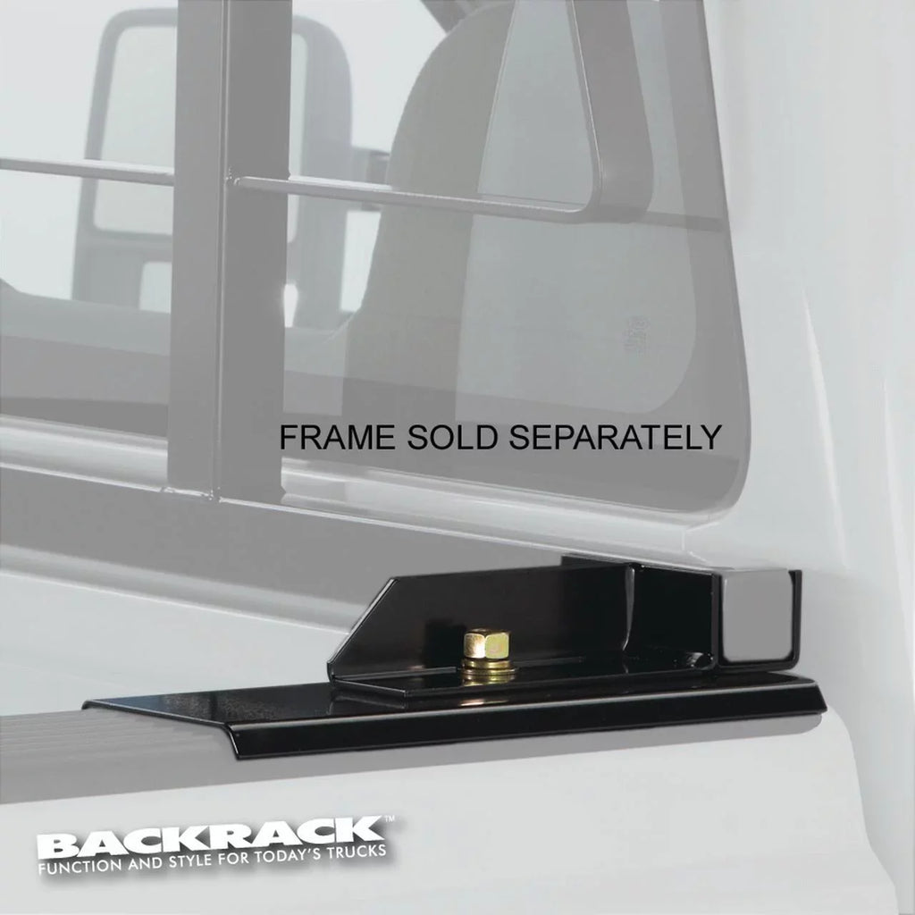 BACKRACK by RealTruck | Hardware Kit for use w/ Standard Bed, Black, No Drill Suitable with 1993-2014 Ford Ranger; 1993 Mazda B2200/B2600; 1994-2009 Mazda B2300; 1998-2001 B2500; 1994-2009 B4000