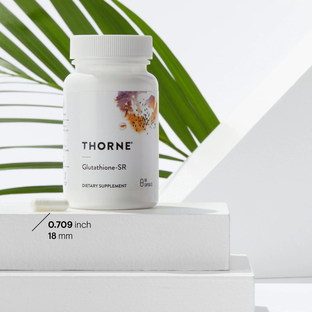 Thorne Glutathione-SR, Sustained-Release Glutathione for Antioxidant Support, 60 Capsules