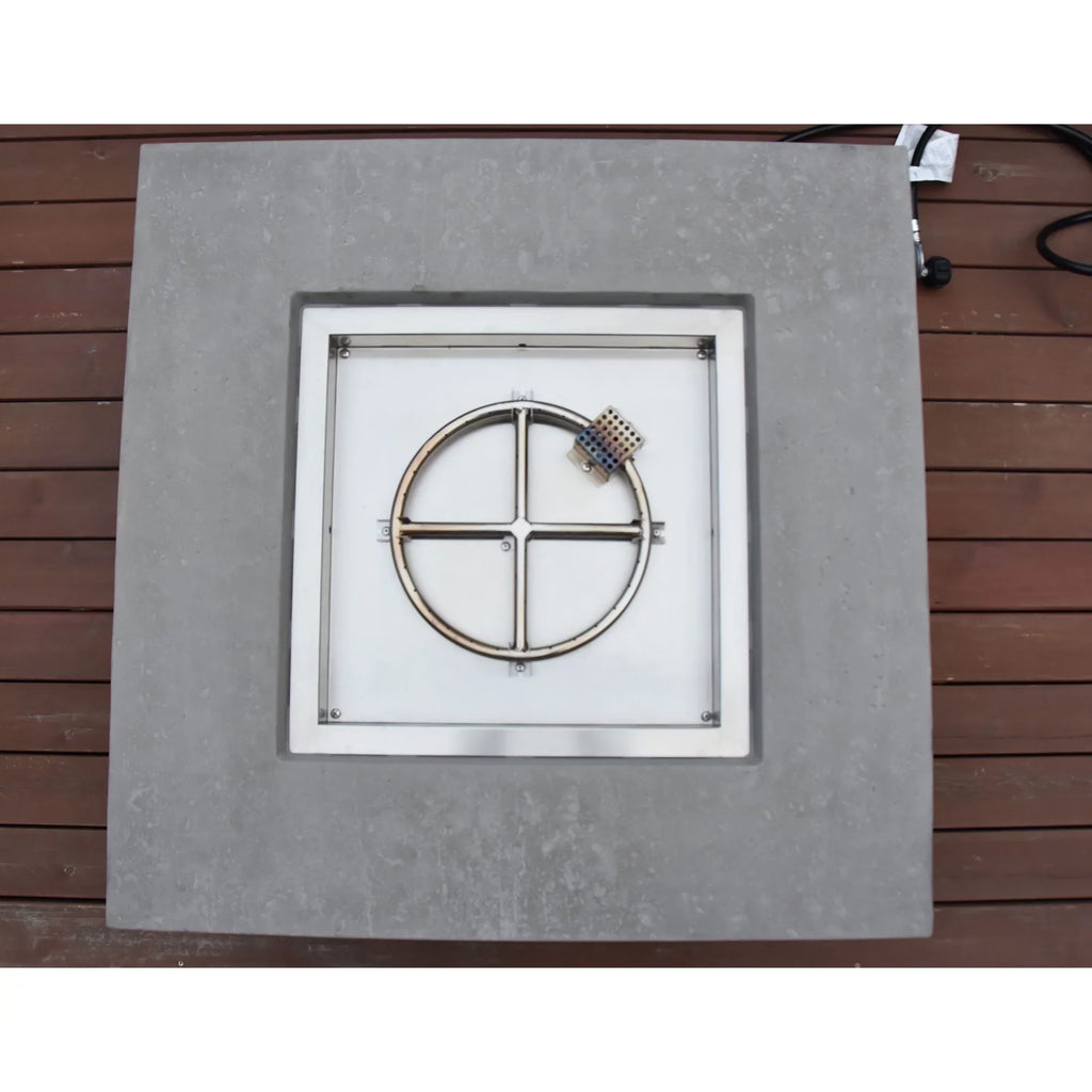 Elementi Manhattan Concrete Outdoor 45,000 BTU Natural Gas Fire Table
