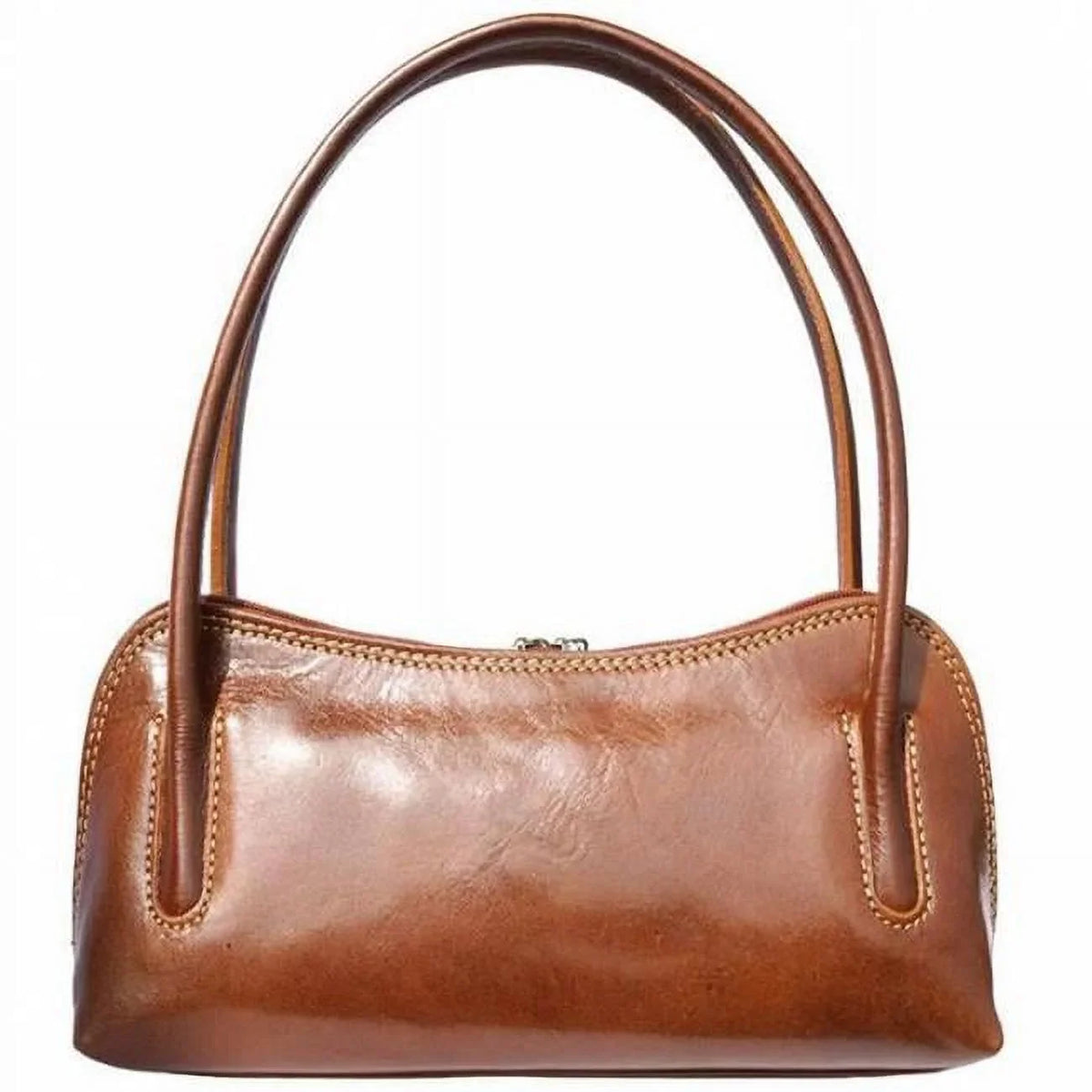 Italian Artisan 79-6886-Tan Serafina Womens Luxury Handmade Shoulder Leather Handbag, Tan