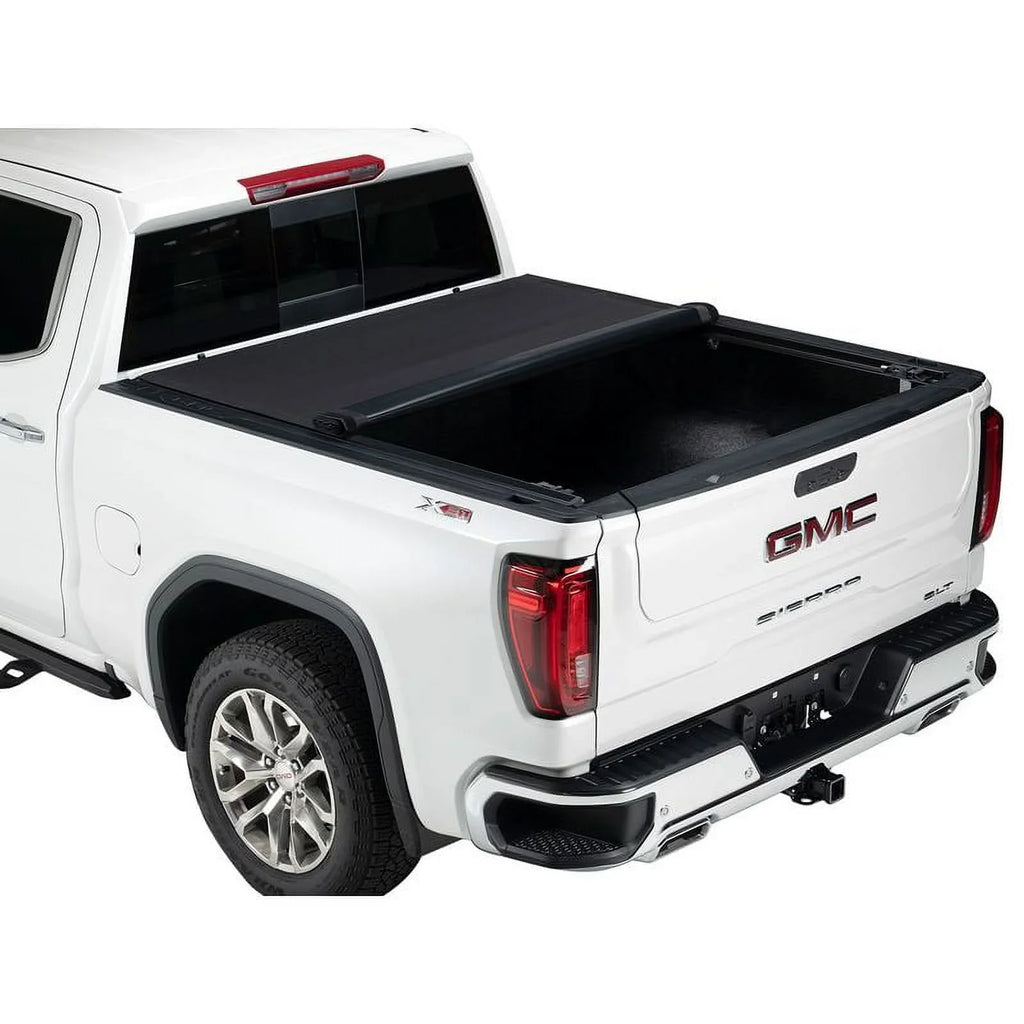 TruXedo Pro X15 Soft Roll Up Truck Bed Tonneau Protection | 1472601 | Suitable with 2019 - 2023 Chevy/GMC Silverado/Sierra, works w/ MultiPro/Flex tailgate 6' 7" Bed (79.4")