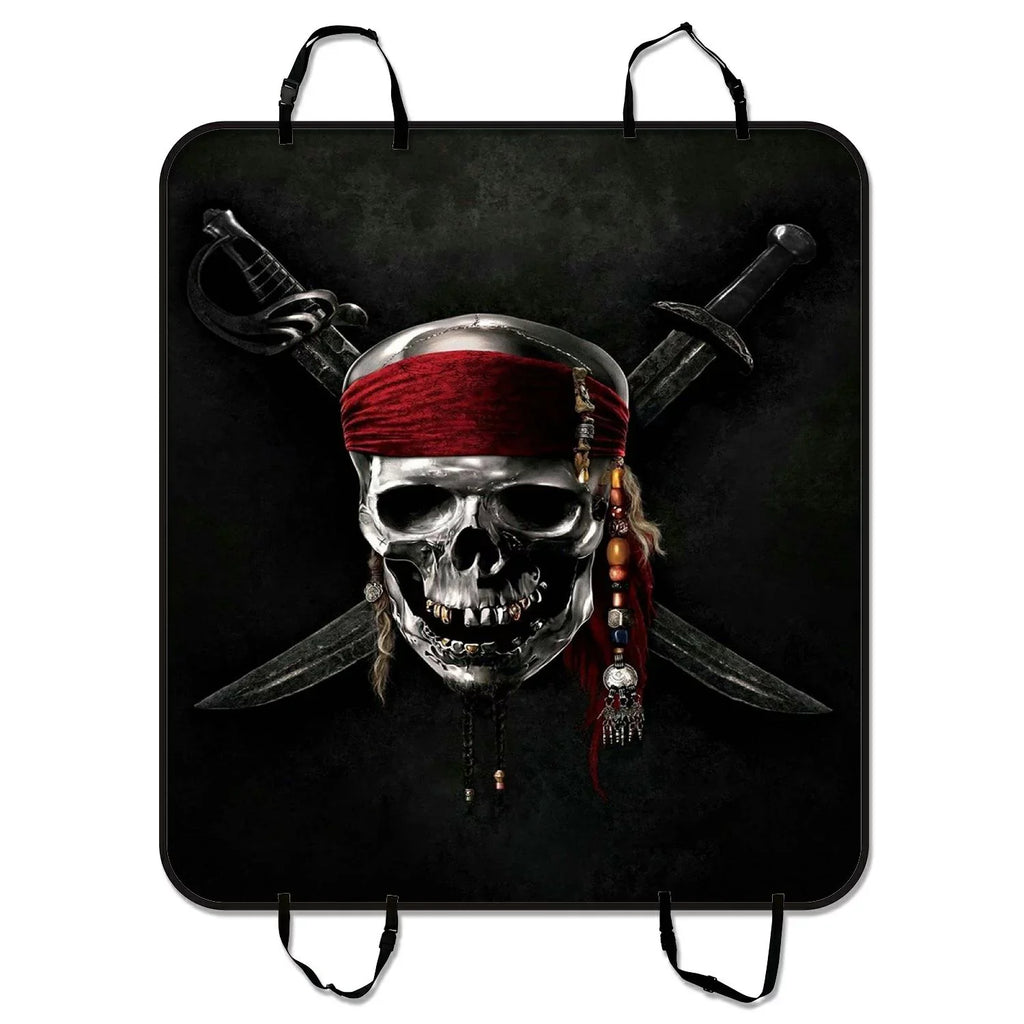 GCKG Pirate Pet Car Seat Shield Dog Car Seat Mat Hammock Cargo Mat Trunk Mat For Cars Trucks and SUV 54x60 inches
