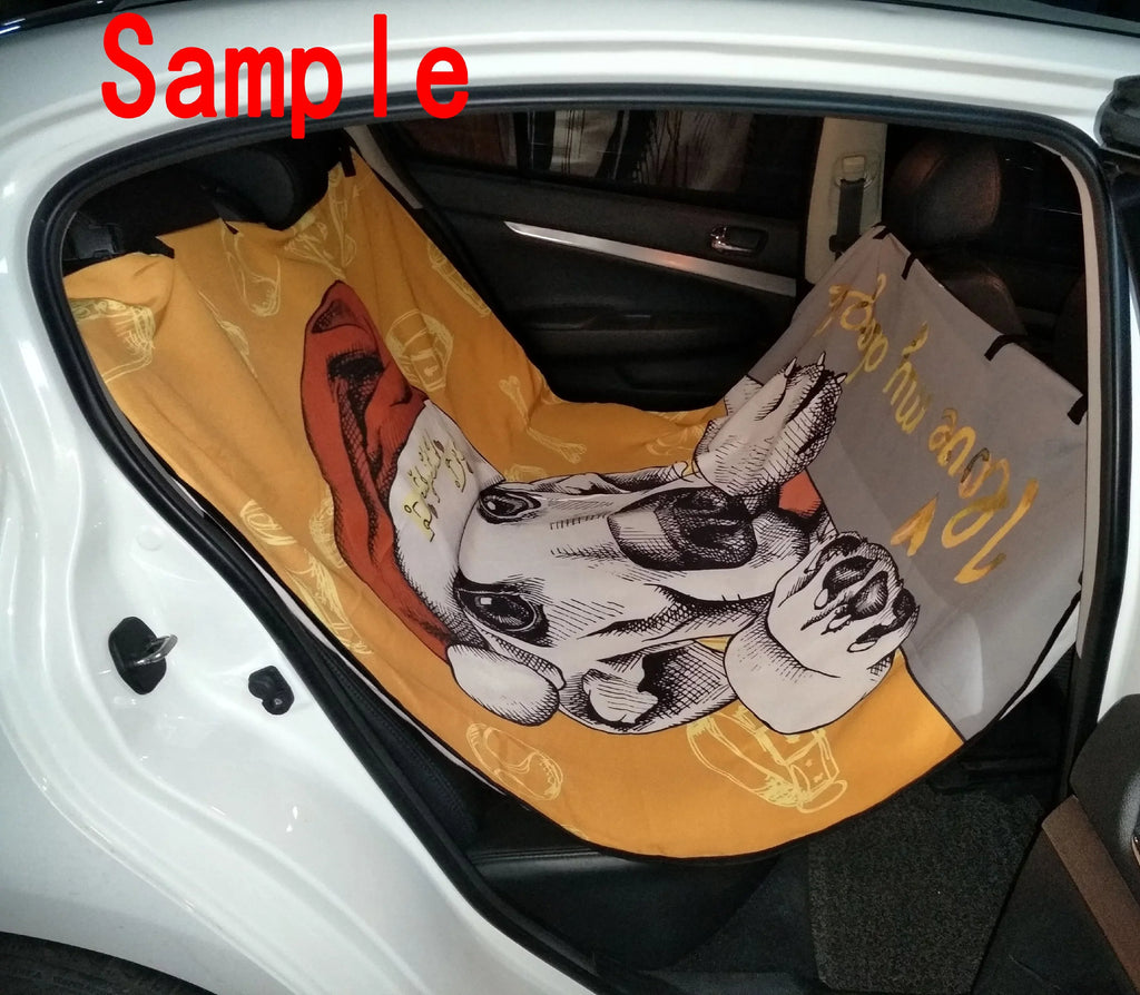 GCKG Merry christmas Dreamlike the Santa Claus Pet Car Seat Shield Dog Car Seat Mat Hammock Cargo Mat Trunk Mat For Cars Trucks and SUV 54x60 inches