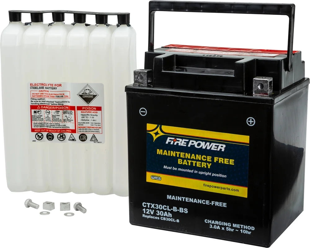 Fire Power Maintenance Free Battery CTX30CL-B-BS Suitable With Sea-Doo RXT-X 255 2008-2009