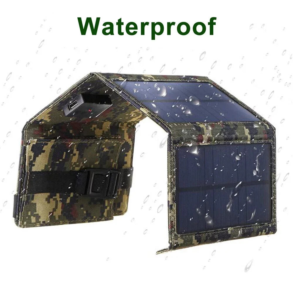 Jahy2Tech Foldable Outdoor 80W USB Solar Panel Portable Phone Charger Camping Hiking Rechargeable Battery High Caliber
