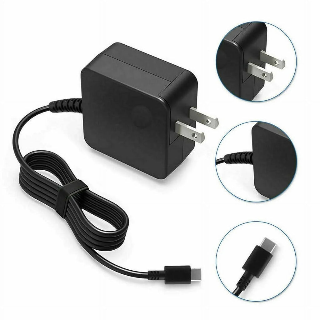 Nuxkst 65W Max Type-C Adapter for Dell XPS 13 7390 2-in-1 Power Supply