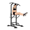 Wellynap Power Tower Pull Up Bar, 36.2" Strength Training Workout Equipment with Adjustable Height - Black