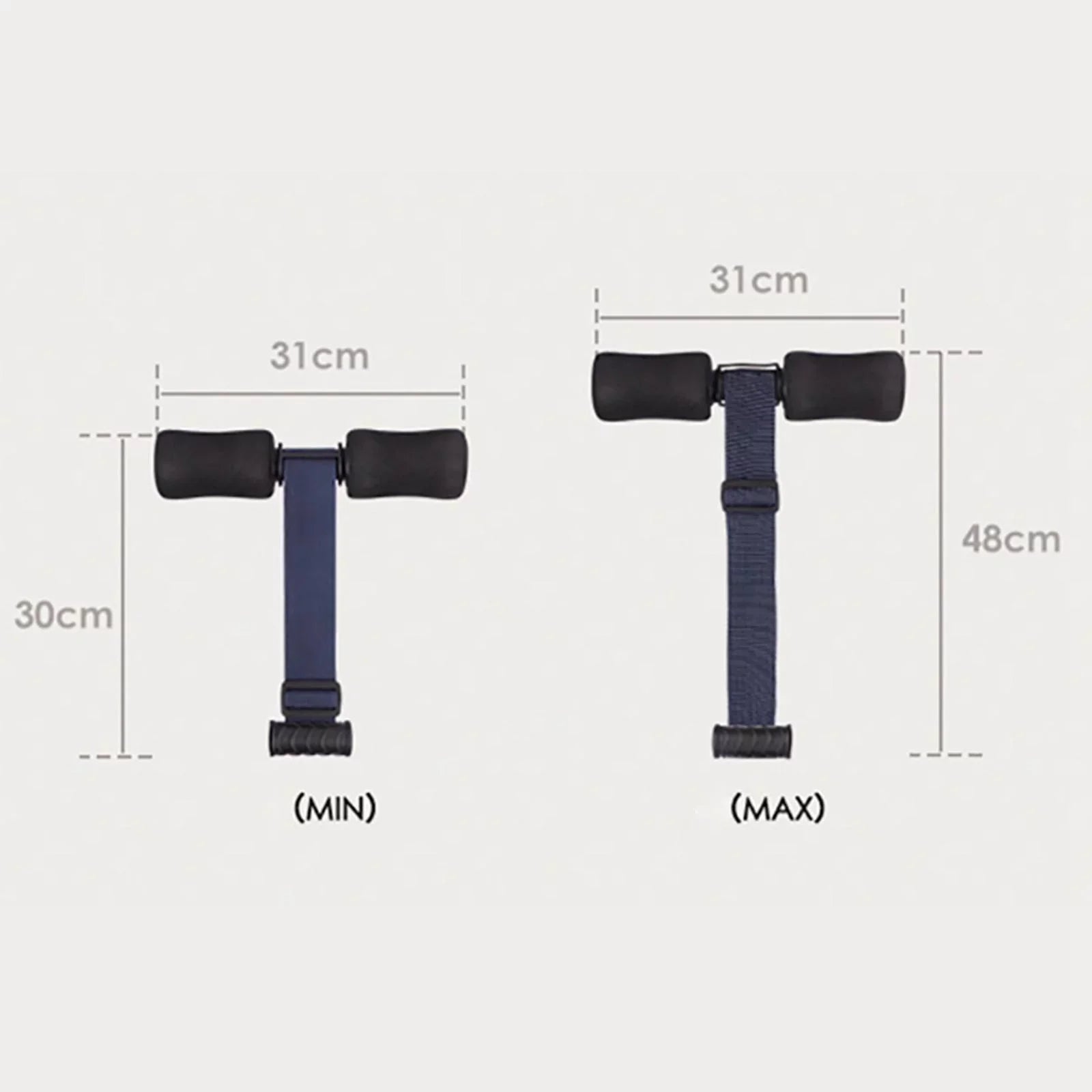 Portable Nordic Hamstring Strap Abdominal Workout Sit Abdominal Exercise Padded Bar