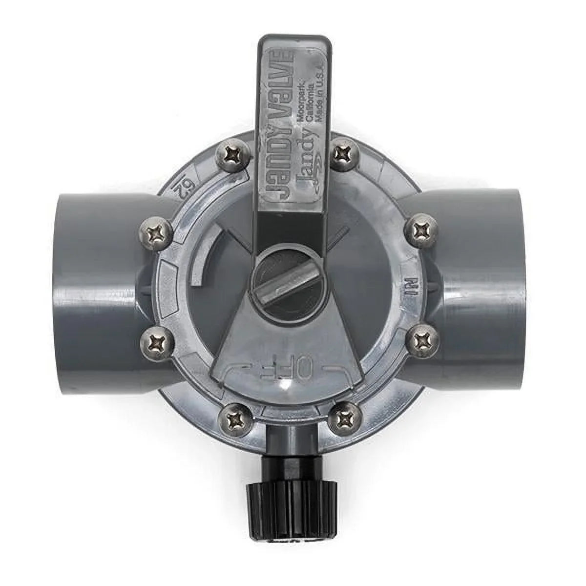 Zodiac Jandy/Teledyne Laars Diverter Valve, 2" s/2-1/2" spg Pos Seal, 2 Way, Gray Part # 2876