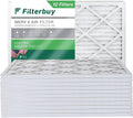Filterbuy 16x21.5x1 MERV 8 Pleated HVAC AC Furnace Air Filters (12-Pack)